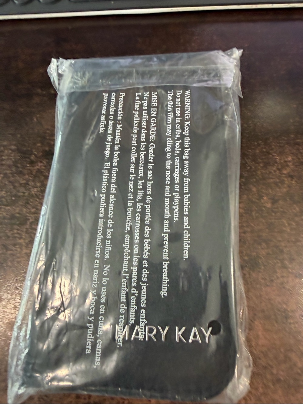 Mary Kay Black lipstick and card holder